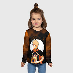 Лонгслив детский Кей Цукишима Haikyuu!!, цвет: 3D-принт — фото 2