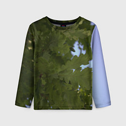 Лонгслив детский Летние дубы, цвет: 3D-принт