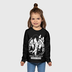 Лонгслив детский Осаму Дазай Бродячие псы, цвет: 3D-принт — фото 2