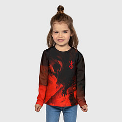 Лонгслив детский БЕРСЕРК красками, цвет: 3D-принт — фото 2