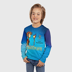 Лонгслив детский Пикник в руках Великана, цвет: 3D-принт — фото 2