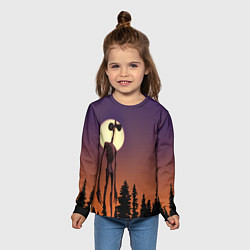 Лонгслив детский Gradient Forest Siren Head, цвет: 3D-принт — фото 2