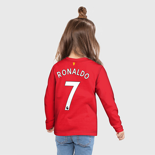 Детский лонгслив Роналду Манчестер Юнайтед / 3D-принт – фото 6