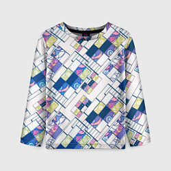 Детский лонгслив Этнический узор пэчворк