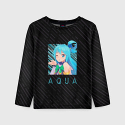 Лонгслив детский Аква Aqua Коносуба KonoSuba, цвет: 3D-принт