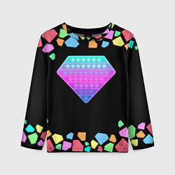 Детский лонгслив POP IT DIAMOND