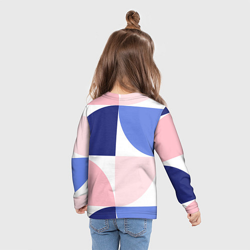 Детский лонгслив Узоры / 3D-принт – фото 6