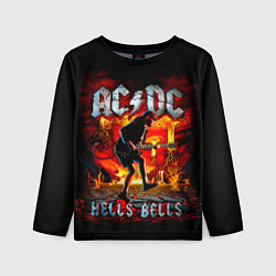 Лонгслив детский ACDC HELLS BELLS, цвет: 3D-принт