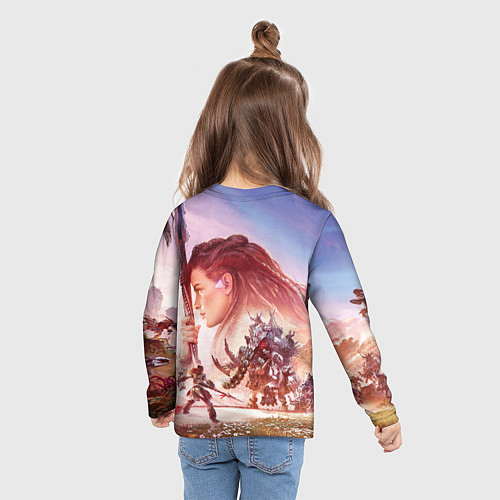 Детский лонгслив Элой Horizon Forbidden West DE / 3D-принт – фото 6