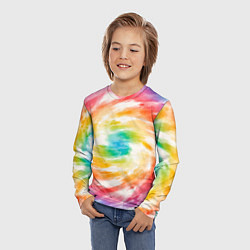Лонгслив детский РАДУЖНЫЙ УРАГАН HURRICANE Z, цвет: 3D-принт — фото 2