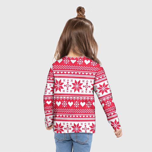 Детский лонгслив Новогодний уют / 3D-принт – фото 6