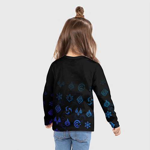 Детский лонгслив Барбара Genshin Impact / 3D-принт – фото 6
