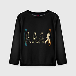 Лонгслив детский Beatles and Portals, цвет: 3D-принт