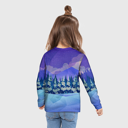 Детский лонгслив Новый Год тигра 2022 / 3D-принт – фото 6