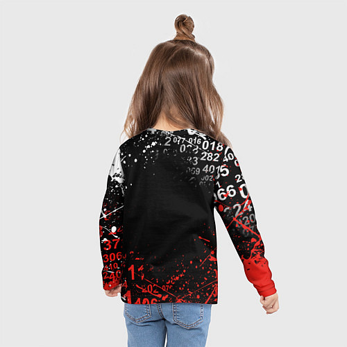 Детский лонгслив TOKYO GHOUL МИНУС 7 ТОКИЙСКИЙ ГУЛЬ 1000-7 / 3D-принт – фото 6