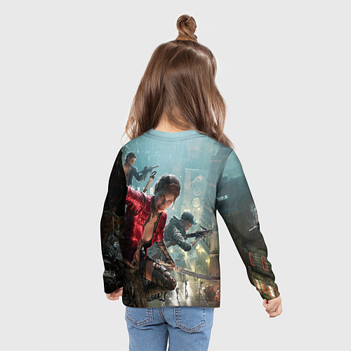 Детский лонгслив Vampire: The Masquerade - Bloodhunt / 3D-принт – фото 6