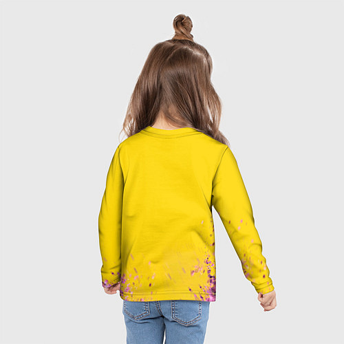 Детский лонгслив Красотка Тейлор / 3D-принт – фото 6