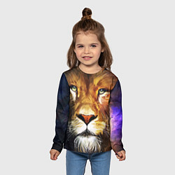 Лонгслив детский Лев царь зверей, цвет: 3D-принт — фото 2