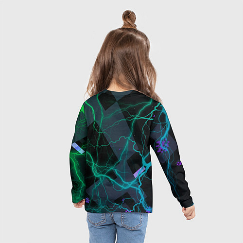 Детский лонгслив Молнии Майнкрафт / 3D-принт – фото 6