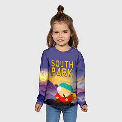 Лонгслив детский Эпичный Картман в горах Южный Парк, цвет: 3D-принт — фото 2