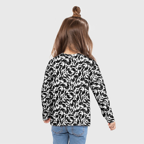 Детский лонгслив Щенки Французского Бульдога / 3D-принт – фото 6