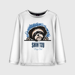 Детский лонгслив Ши-Тцу Shih-Tzu