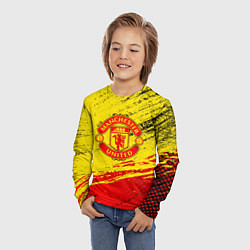 Лонгслив детский Manchester United Футбольный клуб, цвет: 3D-принт — фото 2