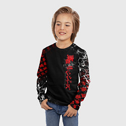 Лонгслив детский TOKYO REVENGERS RED STYLE TEAM, цвет: 3D-принт — фото 2