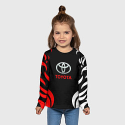Лонгслив детский Автомобиль Toyota, цвет: 3D-принт — фото 2