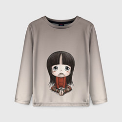 Лонгслив детский Грустная девочка хнычет, цвет: 3D-принт