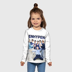 Лонгслив детский ENHYPEN Хисын, Джейк, Джей, Сонхун, Сону, Чонвон,, цвет: 3D-принт — фото 2