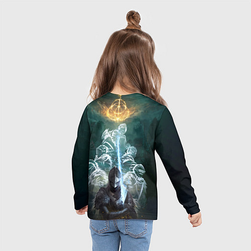 Детский лонгслив Elden Ring рыцарь и предшественники серии Souls El / 3D-принт – фото 6
