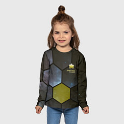 Лонгслив детский JWST space cell theme, цвет: 3D-принт — фото 2