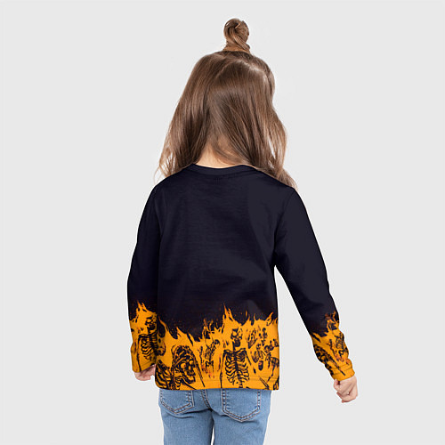 Детский лонгслив Jiok пламя / 3D-принт – фото 6