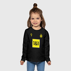 Лонгслив детский Haaland 9 - Borussia Dortmund, цвет: 3D-принт — фото 2