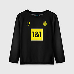 Лонгслив детский Haaland 9 - Borussia Dortmund, цвет: 3D-принт