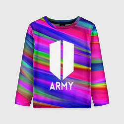 Лонгслив детский BTS ARMY RAIBOW, цвет: 3D-принт