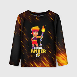 Лонгслив детский Brawl Stars - Amber, цвет: 3D-принт