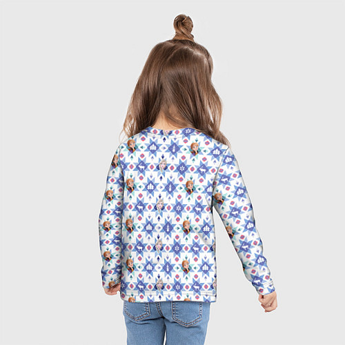Детский лонгслив Pattern Frozen / 3D-принт – фото 6