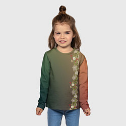 Лонгслив детский Уютица на градиенте, цвет: 3D-принт — фото 2