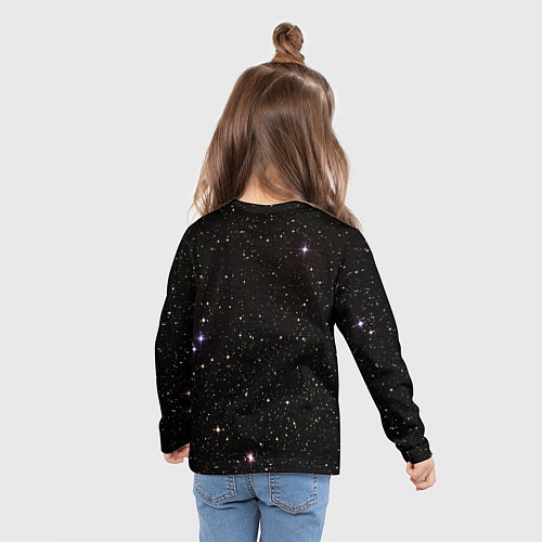 Детский лонгслив Ночное звездное небо / 3D-принт – фото 6