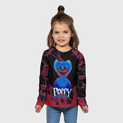 Лонгслив детский POPPY PLAYTIME : МОНСТР : ХАГИ ВАГИ : ОГОНЬ:, цвет: 3D-принт — фото 2