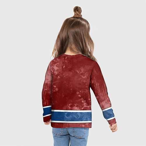 Детский лонгслив Монреаль Канадиенс, Montreal Canadiens Маскот / 3D-принт – фото 6