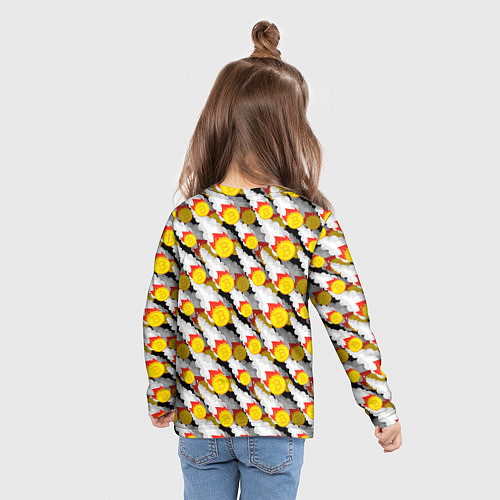 Детский лонгслив Падение Биткоина / 3D-принт – фото 6