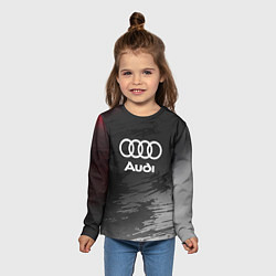 Лонгслив детский Audi туман, цвет: 3D-принт — фото 2