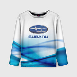 Лонгслив детский Subaru Спорт текстура, цвет: 3D-принт