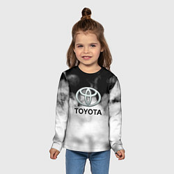 Лонгслив детский Toyota облако, цвет: 3D-принт — фото 2