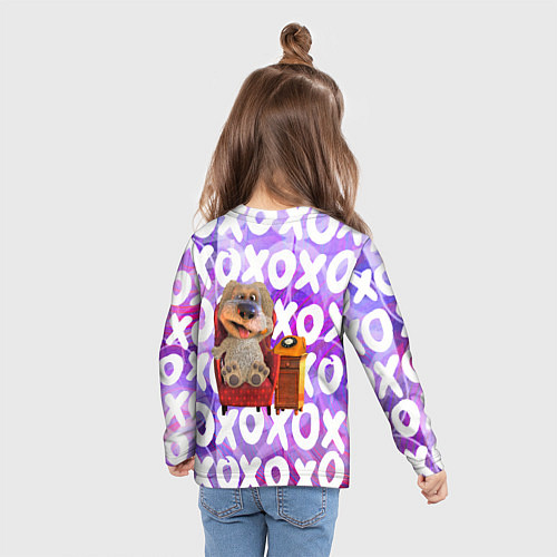 Детский лонгслив Бен Собака / 3D-принт – фото 6