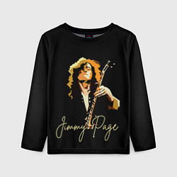 Лонгслив детский Led Zeppelin Лед Зеппелин Jimmy Page, цвет: 3D-принт