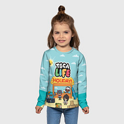 Лонгслив детский Toca Life Holiday!, цвет: 3D-принт — фото 2